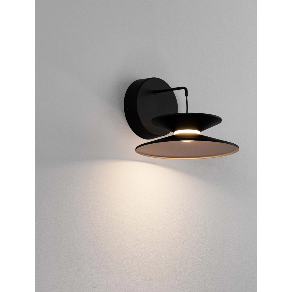 Applique murale design Morfi noir