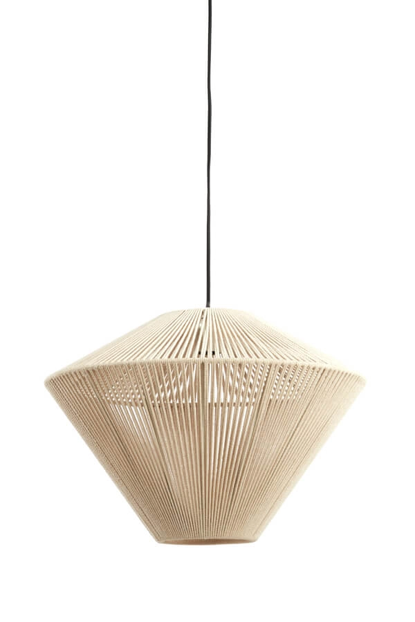 Suspension japandi Felida Ø 56cm crème Light & Living 8717807694364