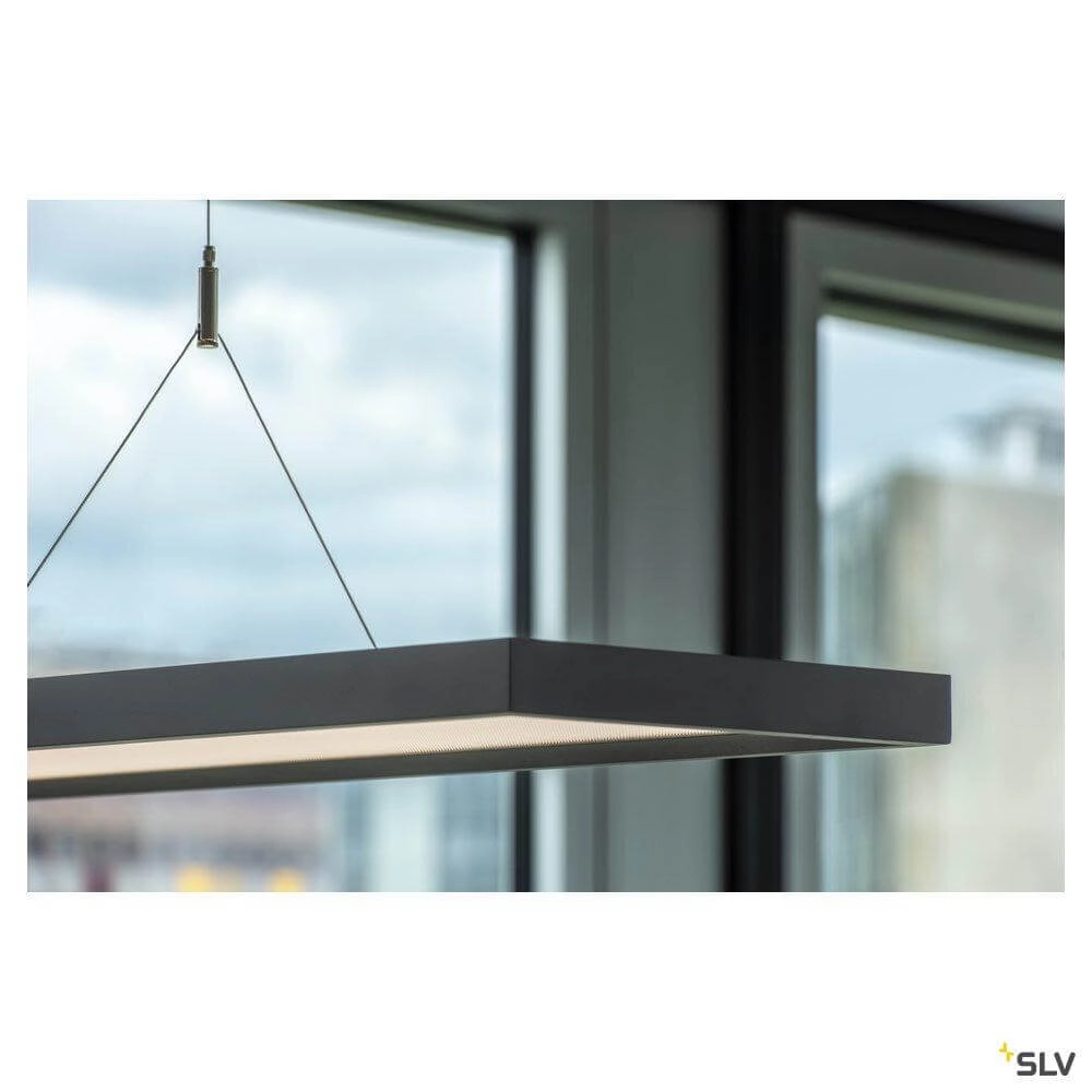 Lampe suspendue de bureau LED Worklight Dali 57w - 4000K - 120cm noir SLV 4024163254595