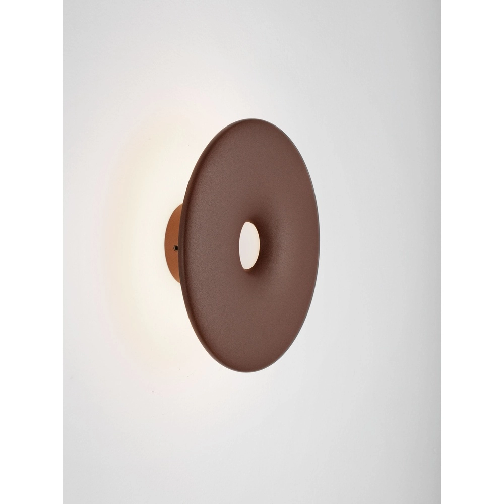 Lampe murale unique Splash brun rouille rond Lyora 5212017497208