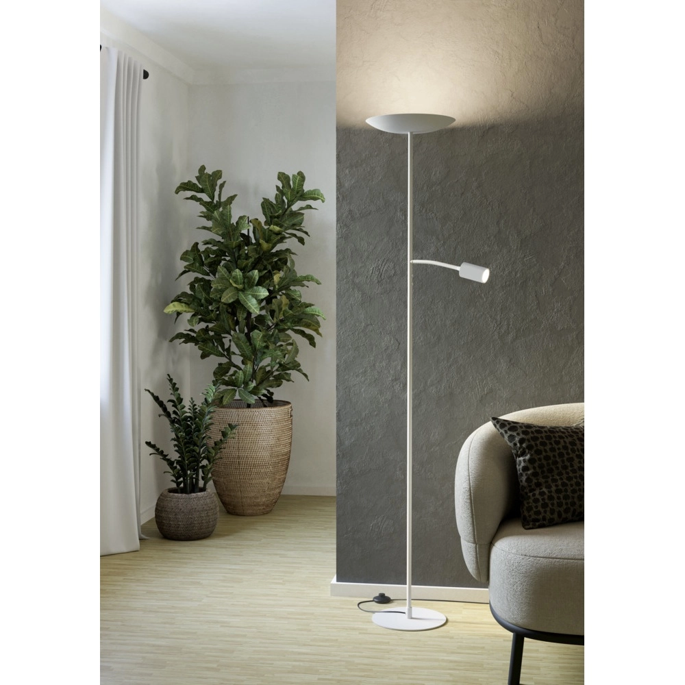 Lampadaire Conivarino blanc Eglo 9008606356584