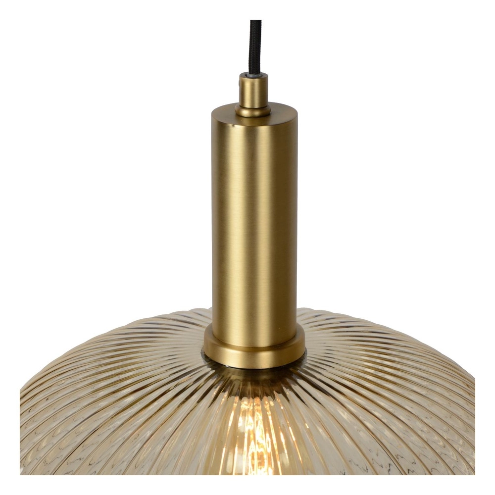 Lampe suspendue Maloto Ø 30 cm d’ambre Lucide 5411212451200