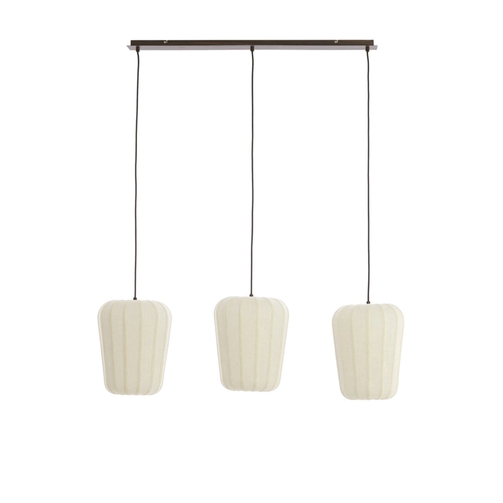 Lampe pendante Japandi Bibury 3-lcihts