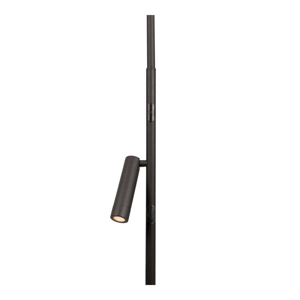 Lampadaire de conception Celeste noir Ø 28cm avec lumière de lecture Lucide 5411212032263