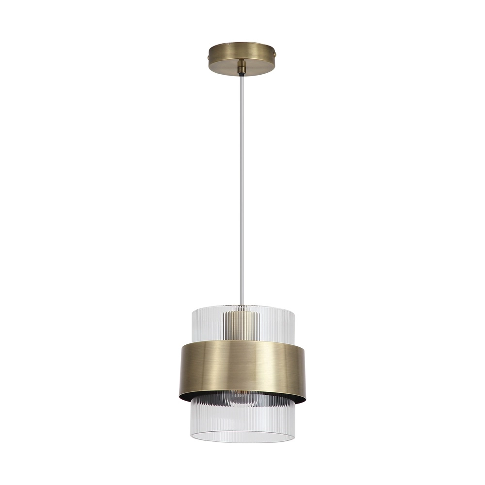 Lampe suspendue Royal Laiton ancien à 1 lumière Searchlight 5,05342E+12