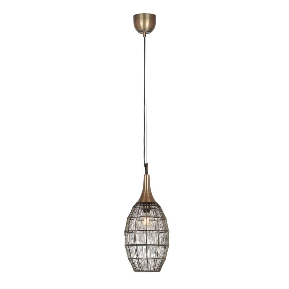 Lampe à suspension ovale Soraya Ø 26cm - bronze Trio 4017807617443