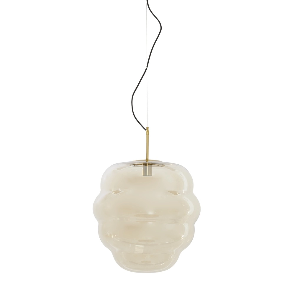 Ø Lampe pendante de 45 cm Misty avec verre ambré