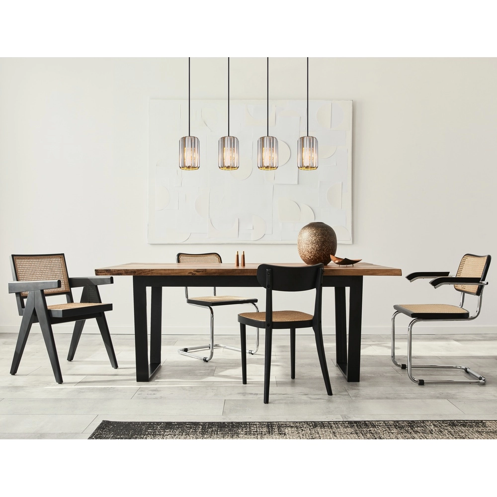 Lampe suspendue Run Bois 4-léger Globo 9007371519965