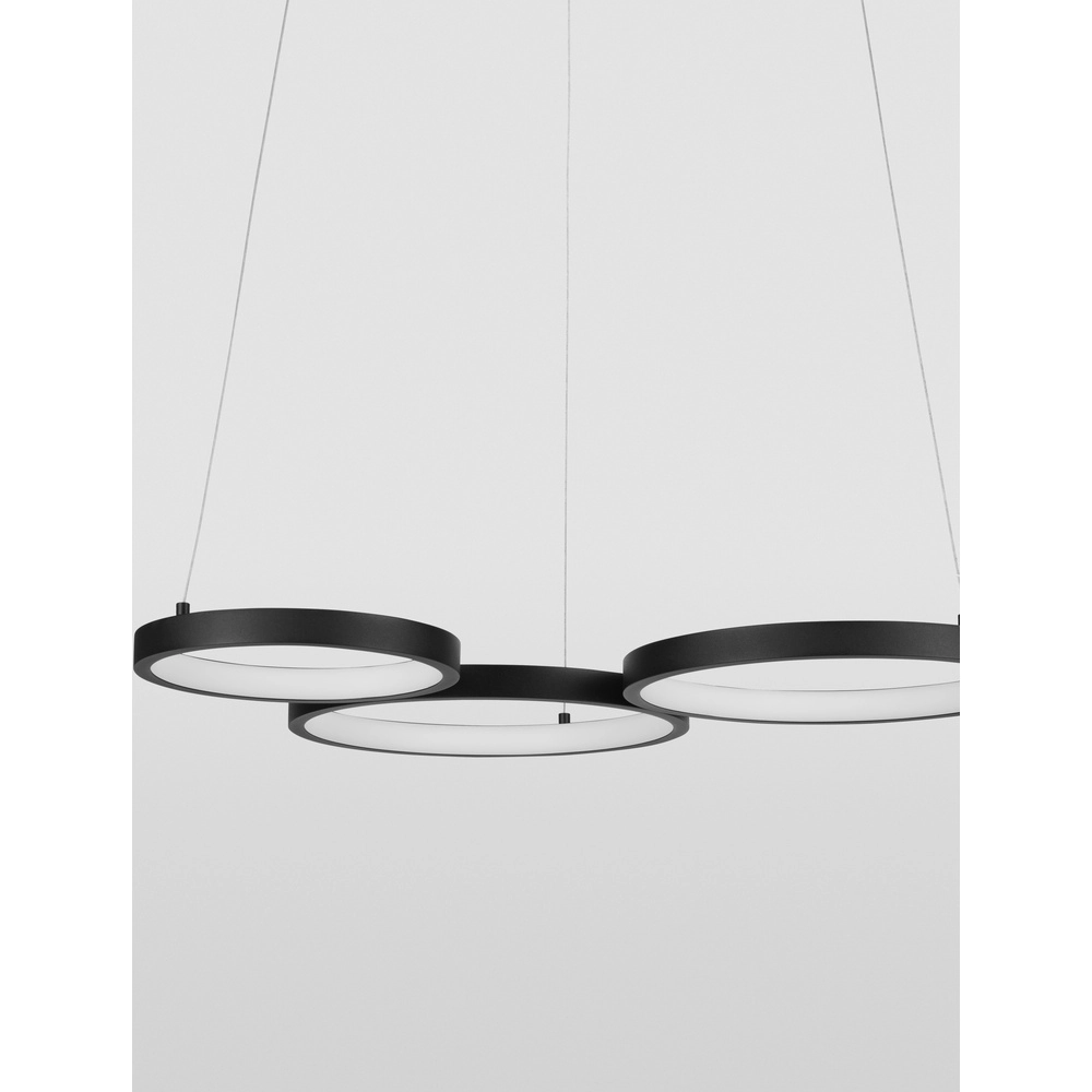 Suspension moderne Magnus noir 55cm Lyora 5212017433169