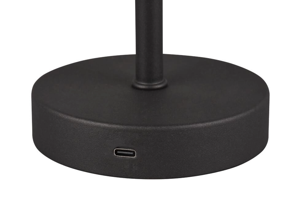 Lampe de table Jeff noir Trio 4017807575132