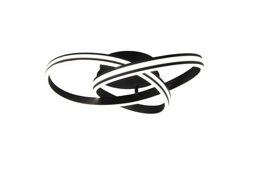 Plafonnier Nuria 59cm noir Trio 4017807505184