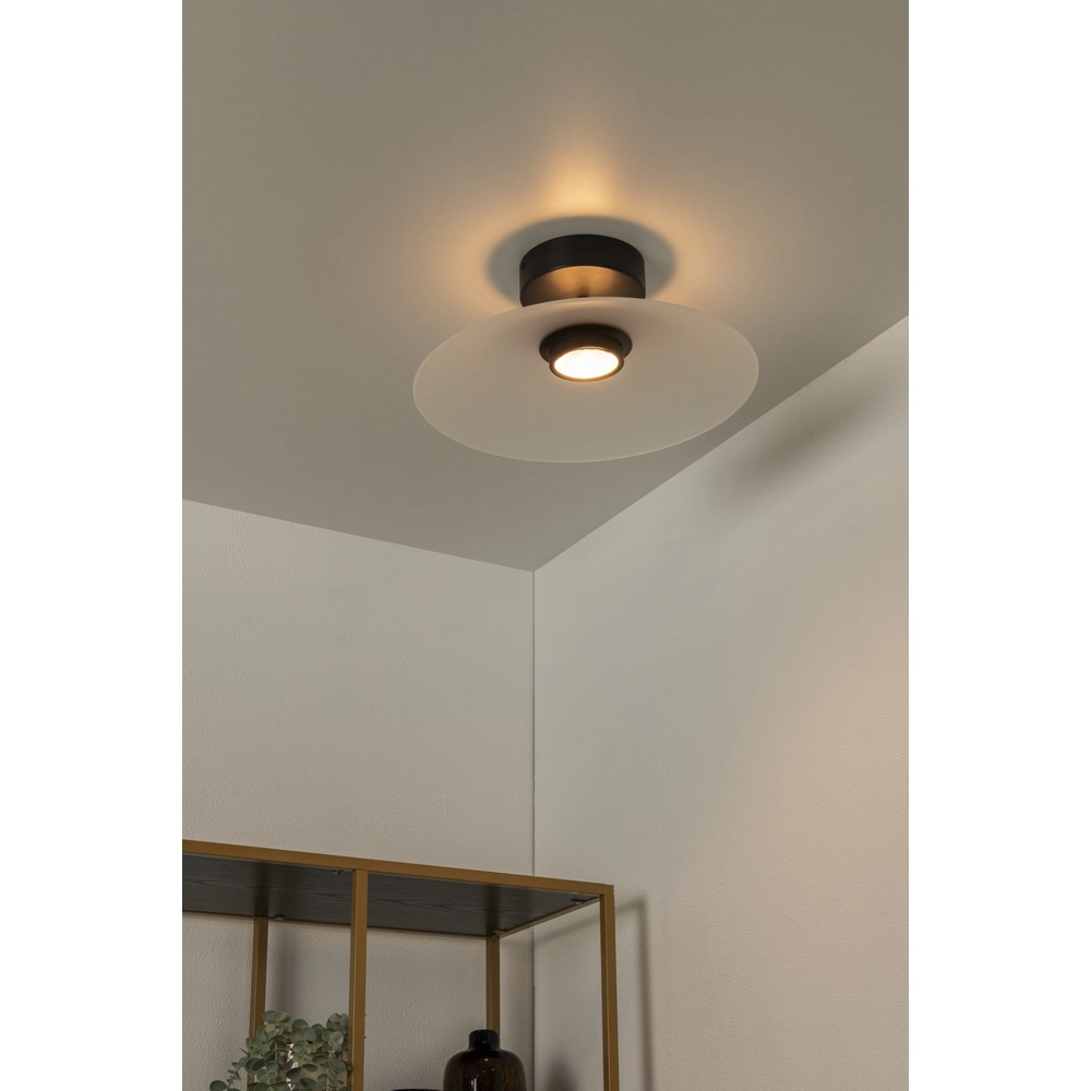 Lampe de plafond élégante Menga Ø verre blanc de 40 cm Premium by Lucide 5411212251213