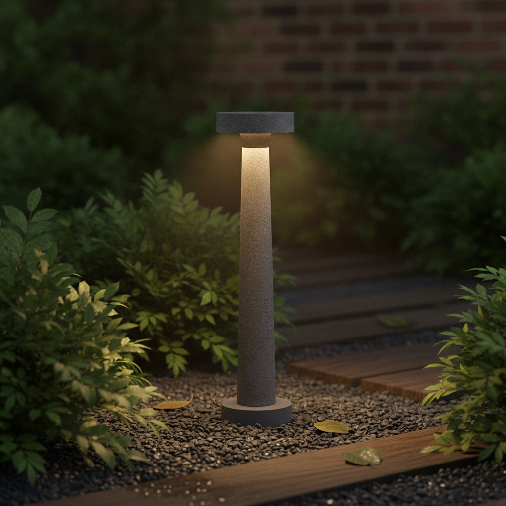Lampe de jardin Cram gris béton 50cm