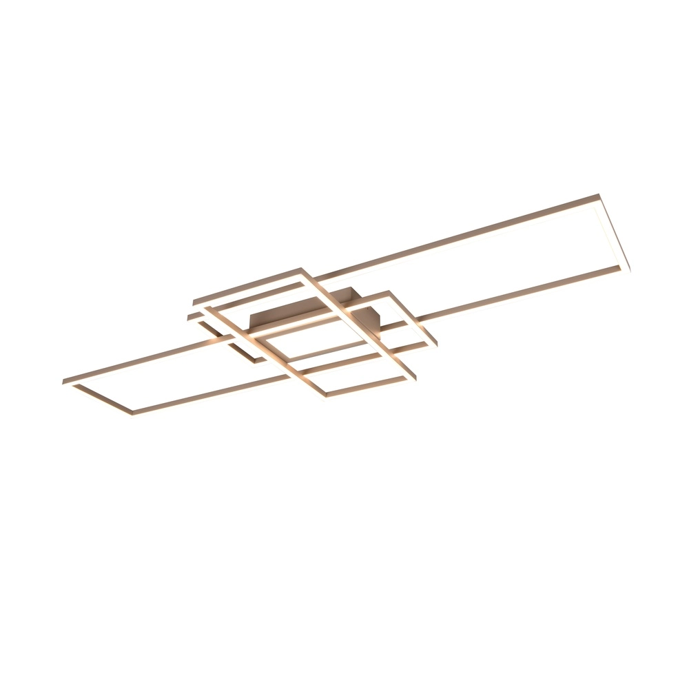 Lampe de plafond moderne Irvine brun sable