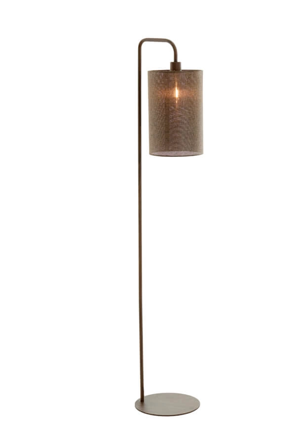 Lampadaire Donio Imprimé bois foncé Light & Living 8717807759568