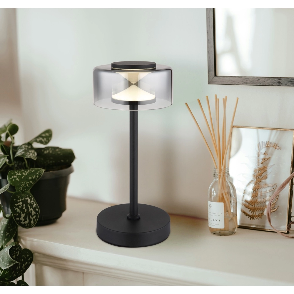 Lampe de table de conception Belinda Noir Globo 9007371528301