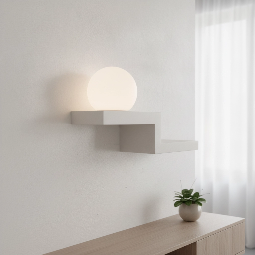 Lampe de chevet Room blanc avec chargeur sans fil