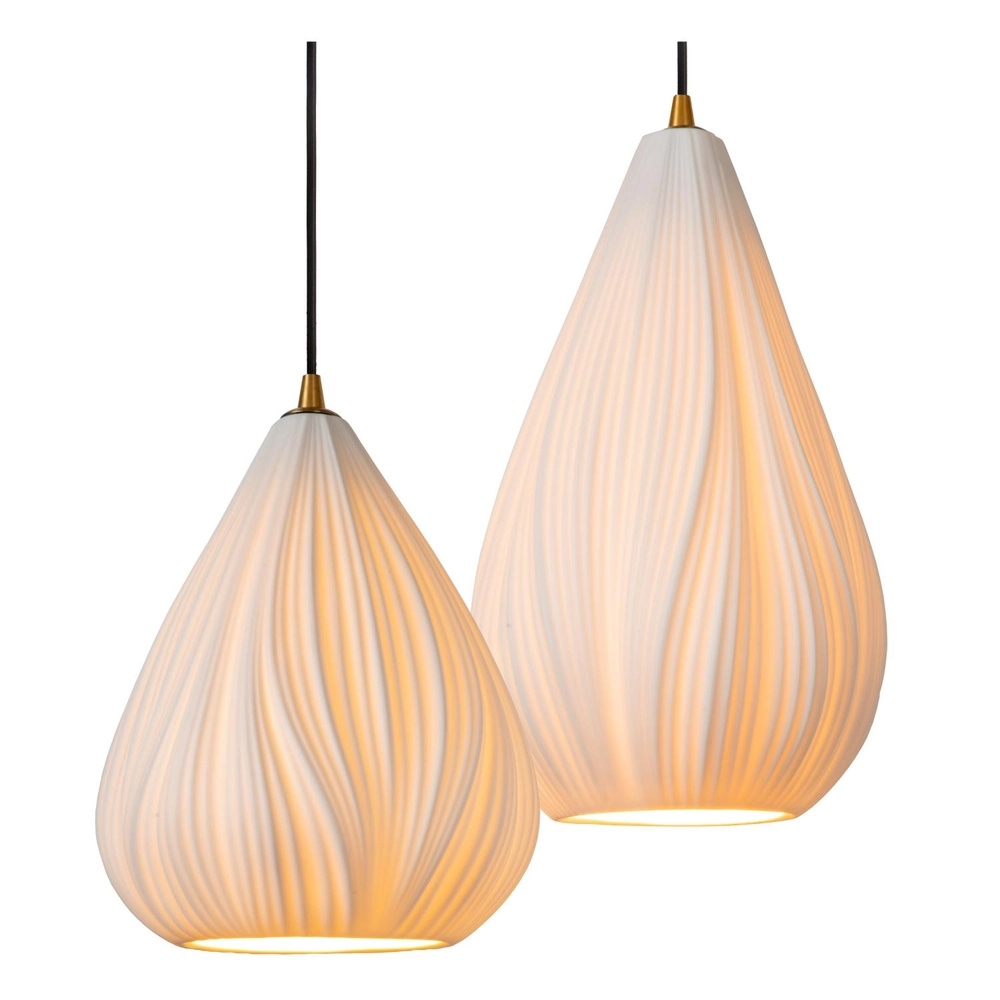 Lampe pendante de conception Cinzia blanc Ø 55,5cm Lucide 5411212135001
