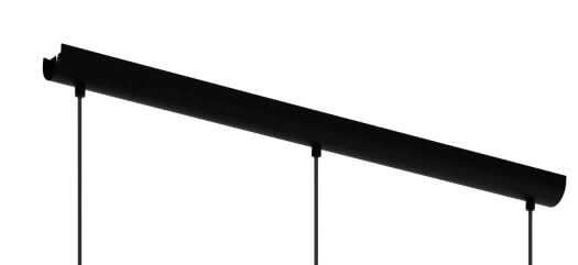 Lampe à suspension Mirtazza 3 lumières noir avec crème Eglo 9002759990725