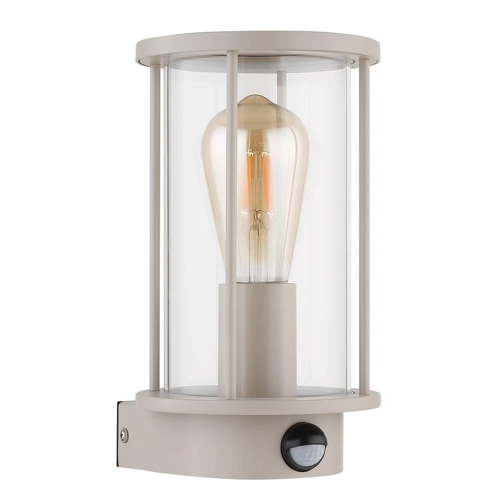 Lampe murale extérieure Gracey avec capteur marron sable Globo 9007371593576