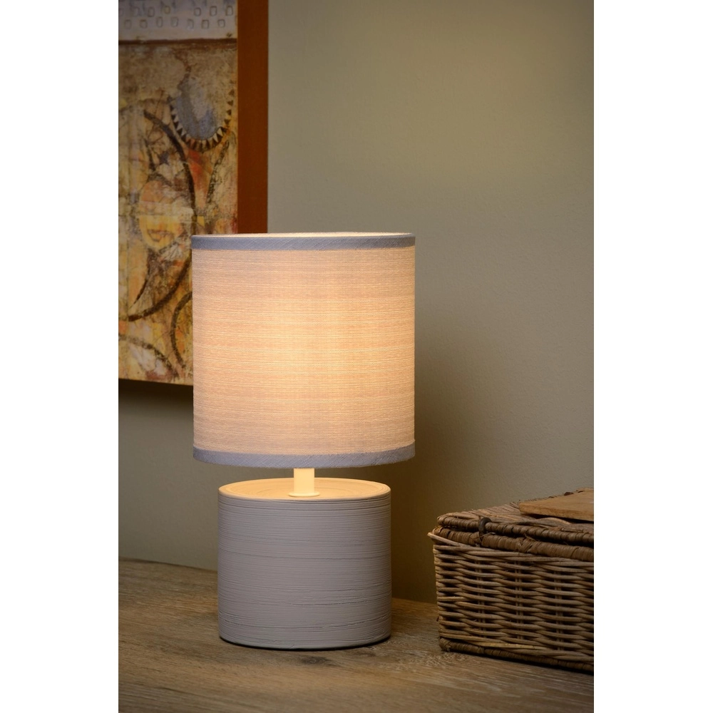 Lampe de table grise Greasby Ø 14cm Lucide 5411212470102