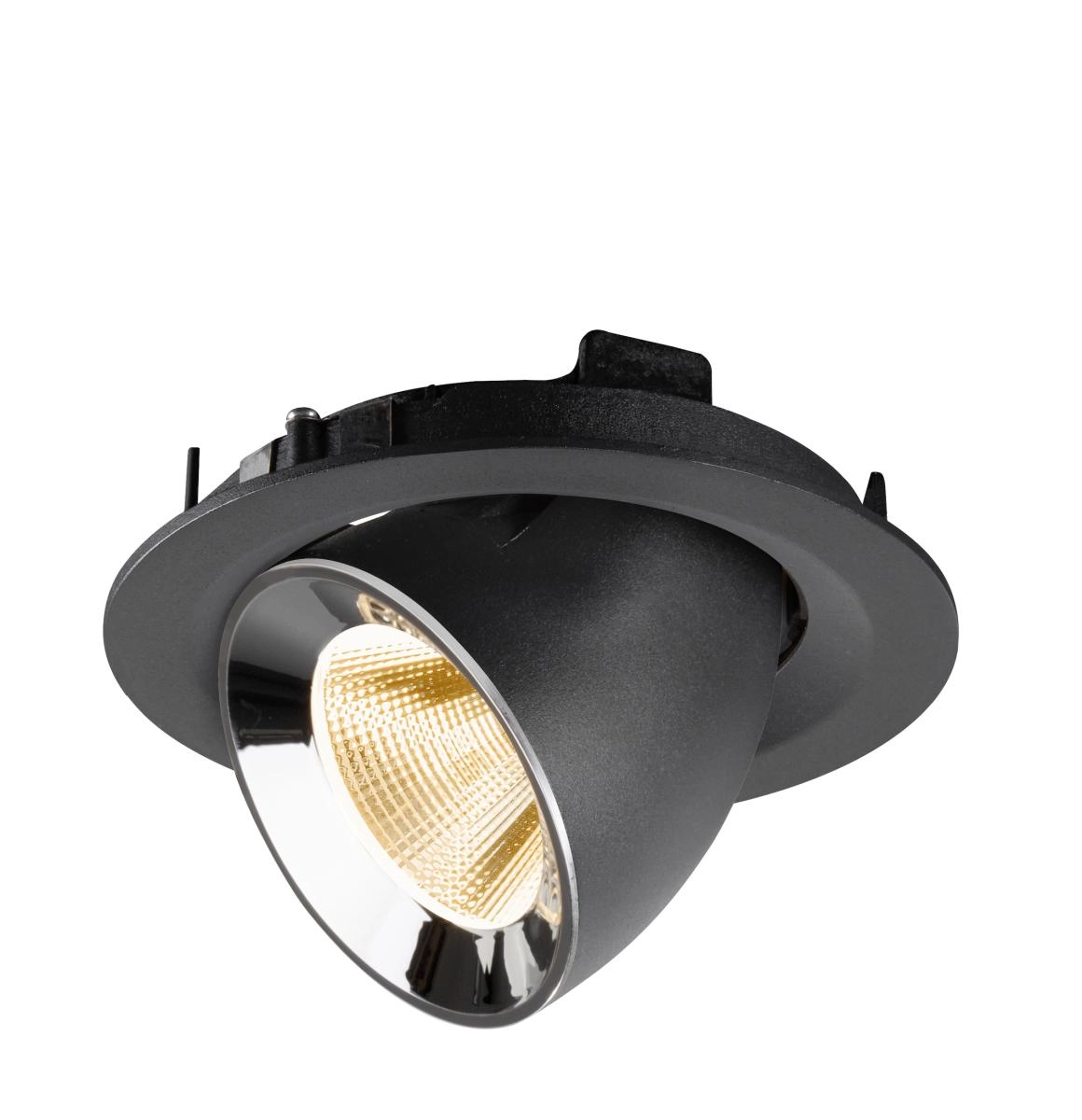 Spot encastré Numinos Gimble M noir/chrome 2700K - 20 deg SLV 4024163312110