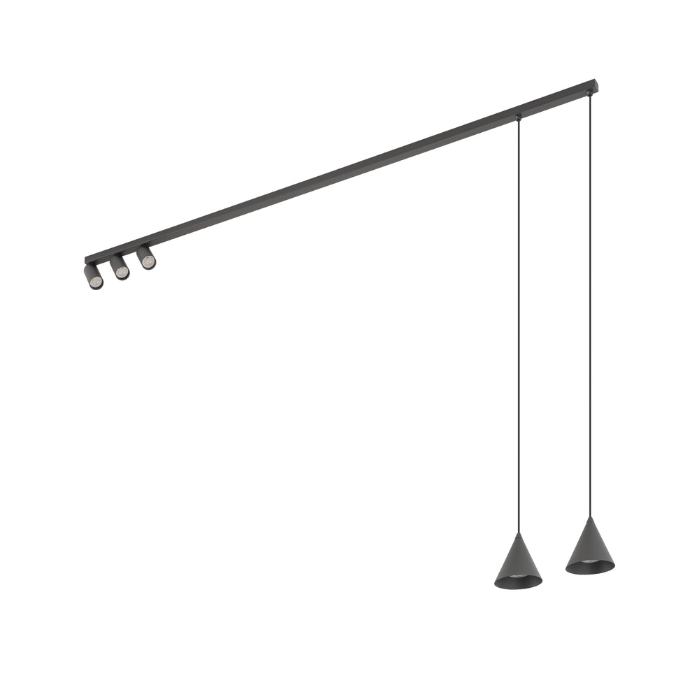 Lampe de plafond et suspension Fourty Ombra Grey