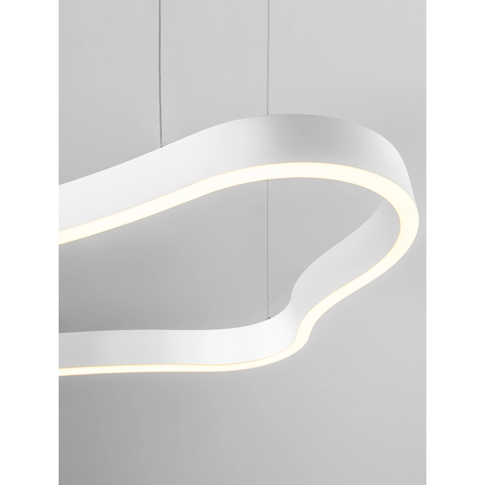 Suspension de forme naturelle Dussa blanc 90cm Lyora 5212017463043