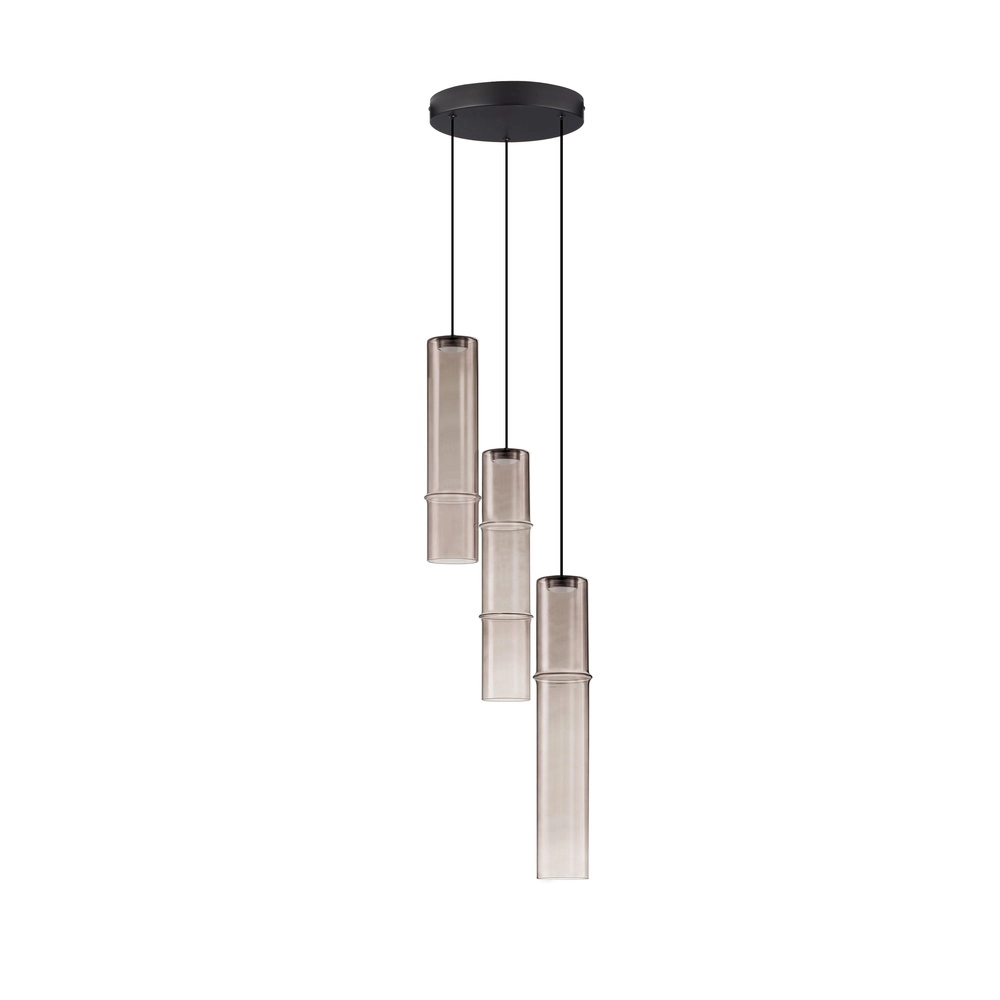 Suspension unique Sano Verre fumé à 3 lumières Lyora 5212017474032