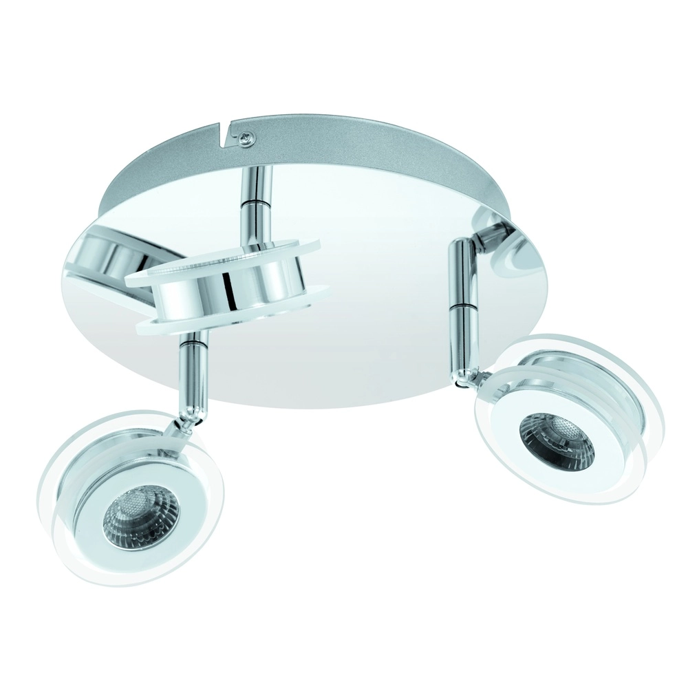 Lampe de plafond Sarolo Chrome à trois lumières