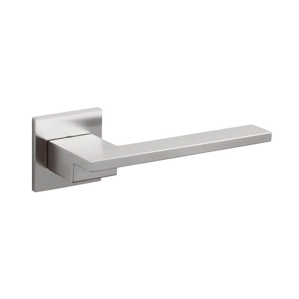 Poignée de porte design Living acier inoxydable mat