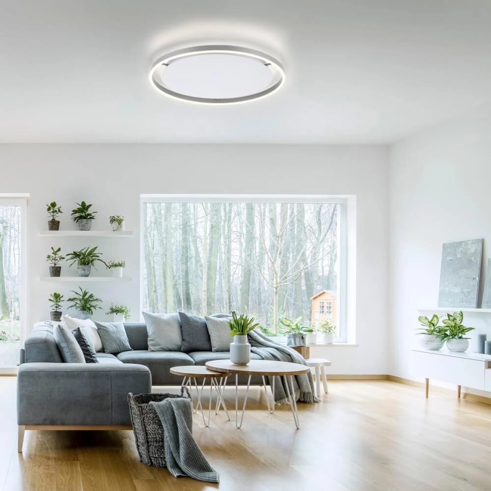 Plafonnier Ritus aluminium Ø 58,5cm Just Light 4043689983475