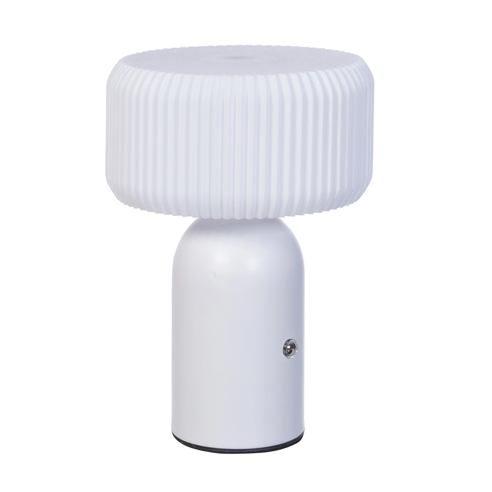 Lampe de table Nazare blanc rechargeable par USB Lampe de table Nazare blanc rechargeable par USB