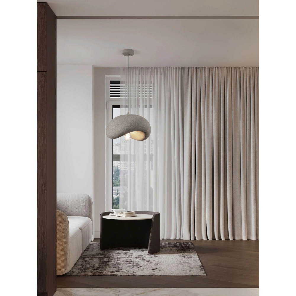 Lampe pendante moderne Bambel gris