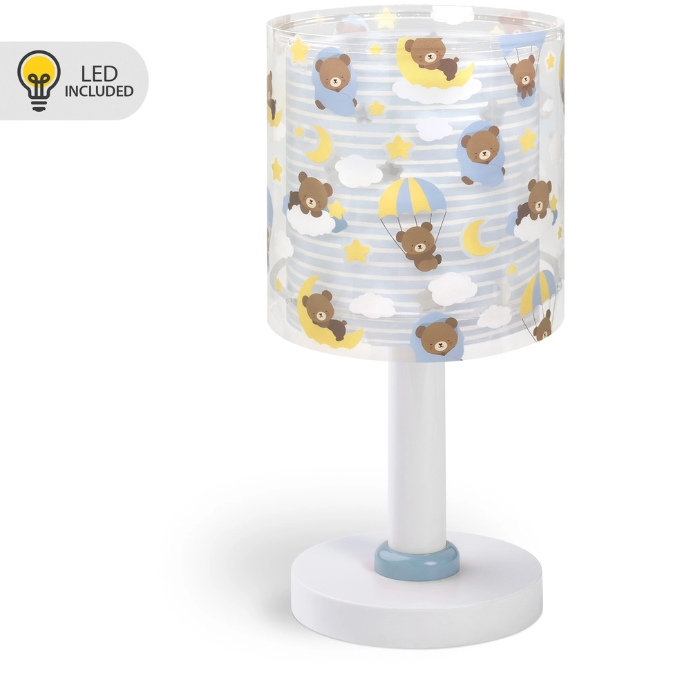 Lampe de table pour chambre d’enfant Baby Teddy bleu Lampe de table pour chambre d’enfant Baby Teddy bleu