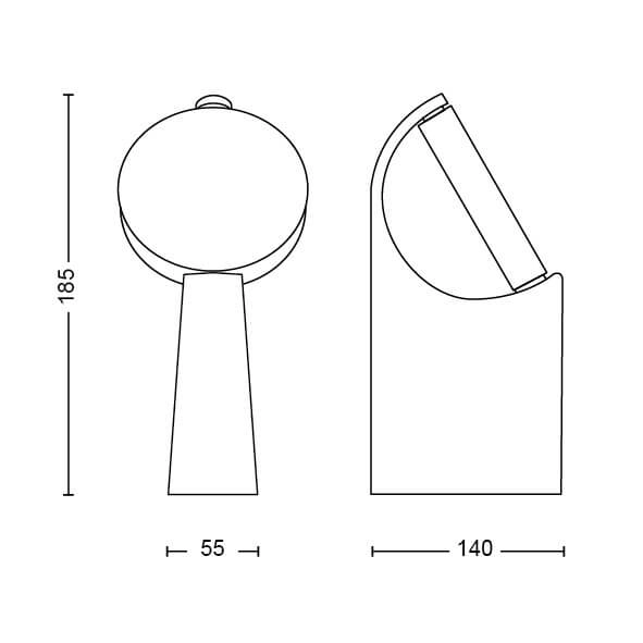Lanterne Mimosa anthracite Philips 8719514477292