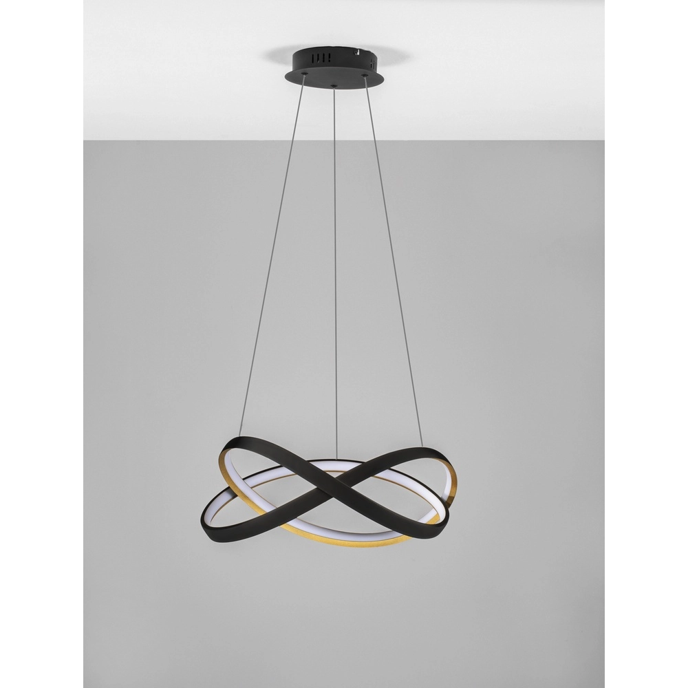 Suspension design Odrey noir avec or Lyora 5212017444738