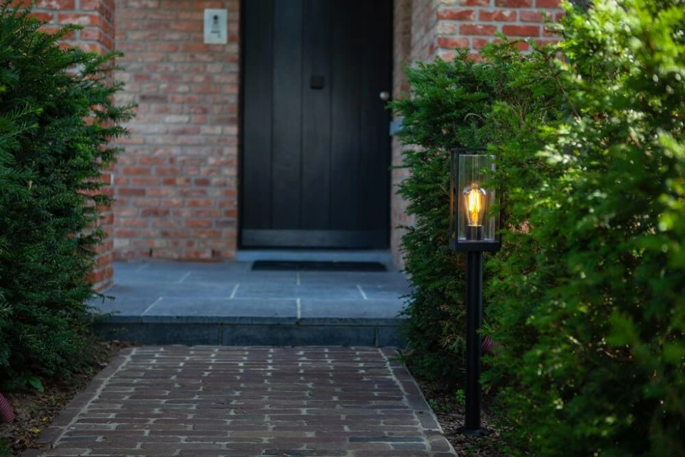 Lampe sur pied Flair prix point rouge noir Lutec 6939412079950