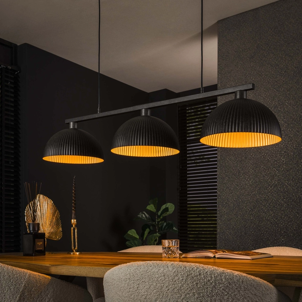 Lampe pendante industrielle Ripple 3L - Ø 30cm
