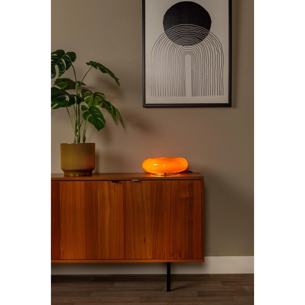 Lampe de table Sentino Ø 29,5 cm orange Lucide 5411212106490