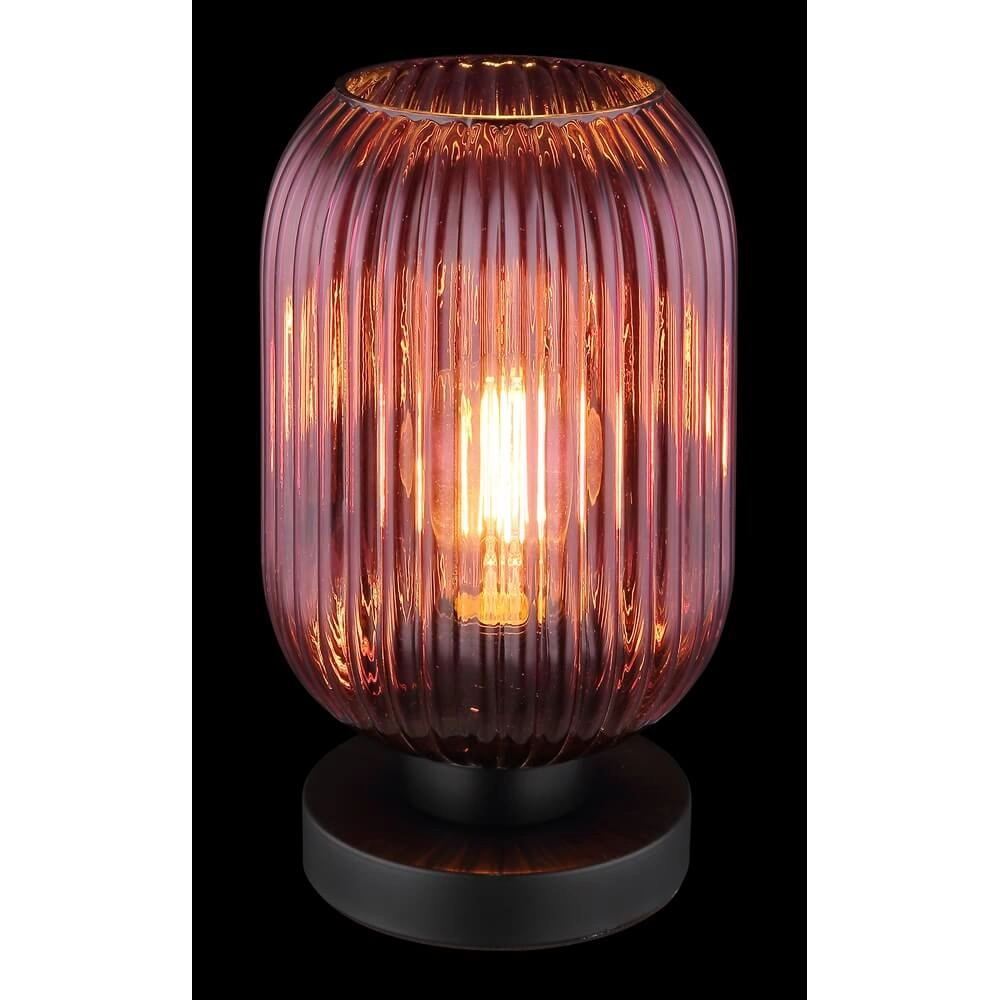 Lampe de table ronde Normy verre rouge Ø 14cm Globo 9007371450299