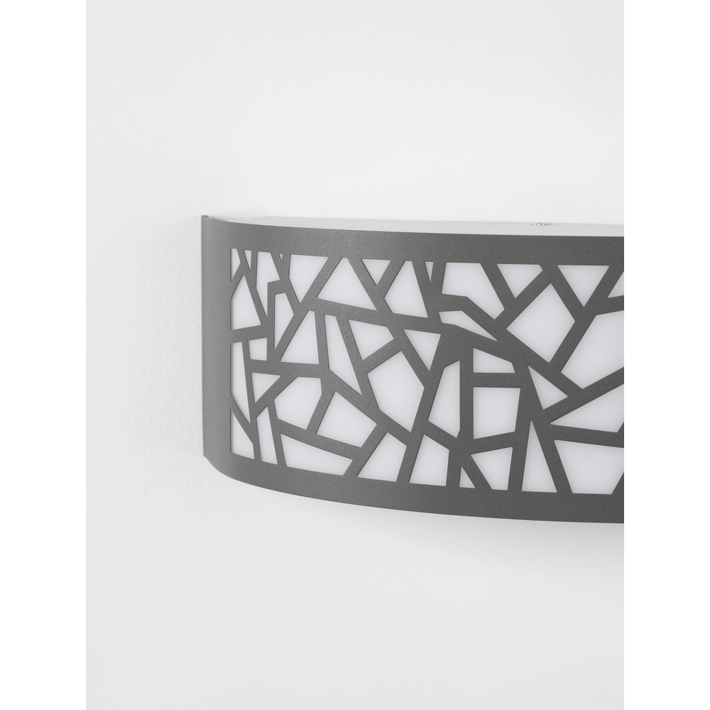 Applique murale grise Zenith ovale Lyora 5212017435521