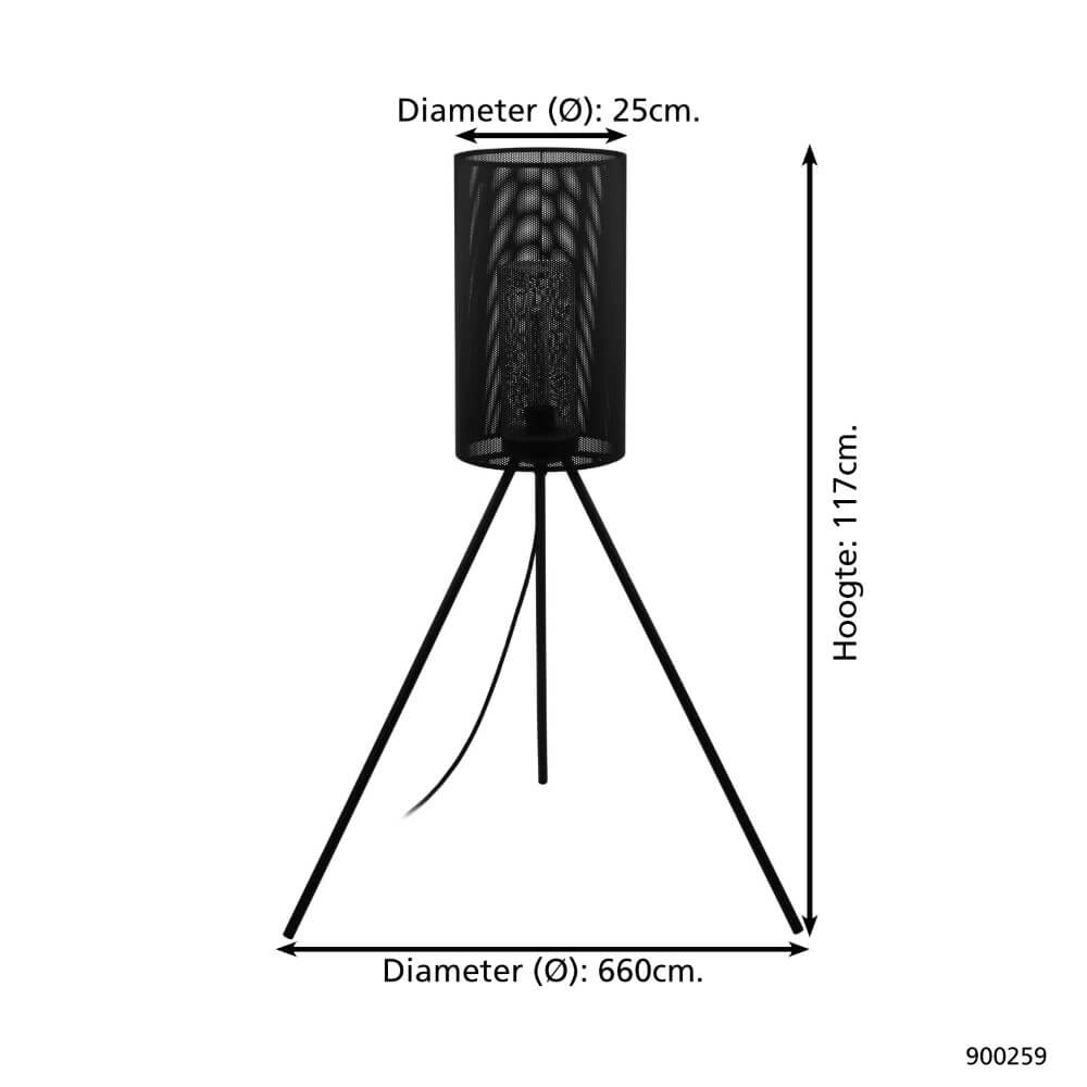 Lampe d'extérieur trépied Ladunara Eglo 9008606232499