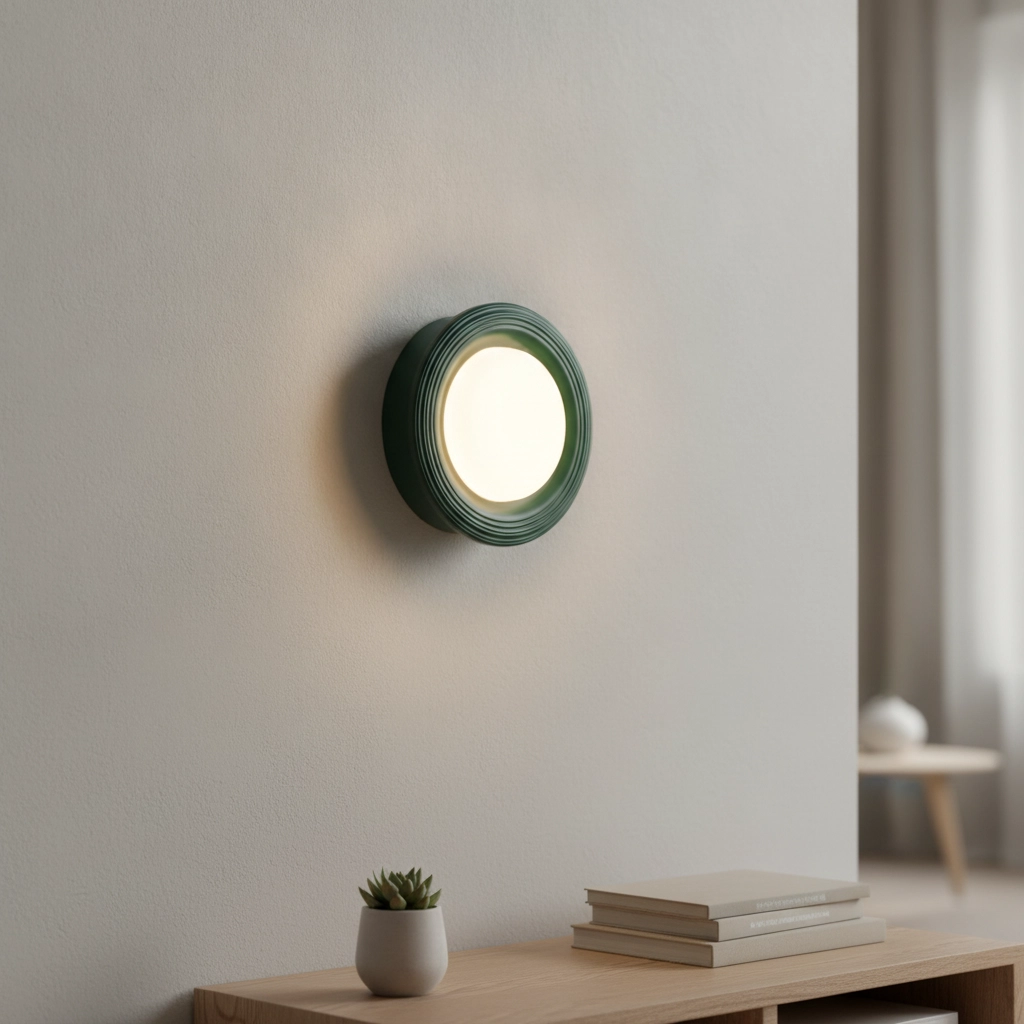 Applique murale Orbique vert Ø 16cm