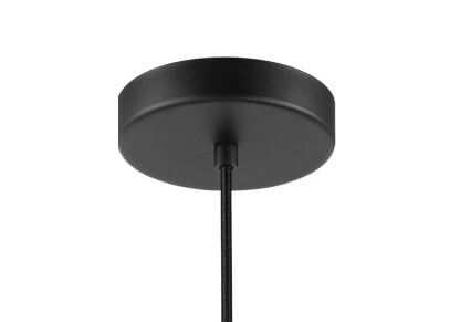 Lampe à suspension en verre Keyns noir avec verre fumé Eglo 9002759324667
