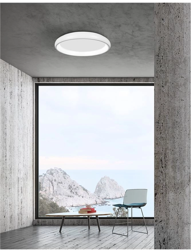 Plafonnier Albi blanc Ø 61cm