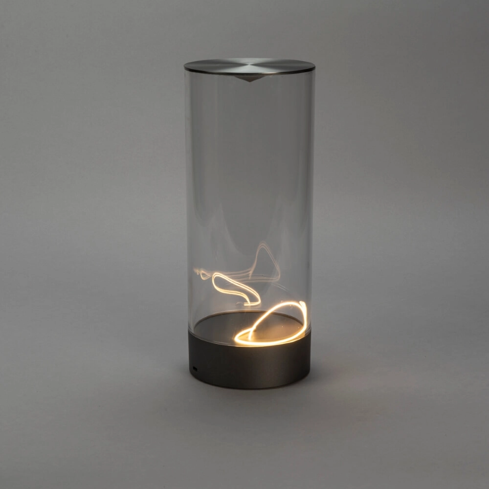 Lampe rechargeable Edison L anthracite KonstSmide 7318307847376