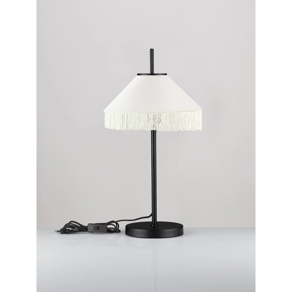 Lampe de table Tiffany Velvy beige Lyora 5212017493804