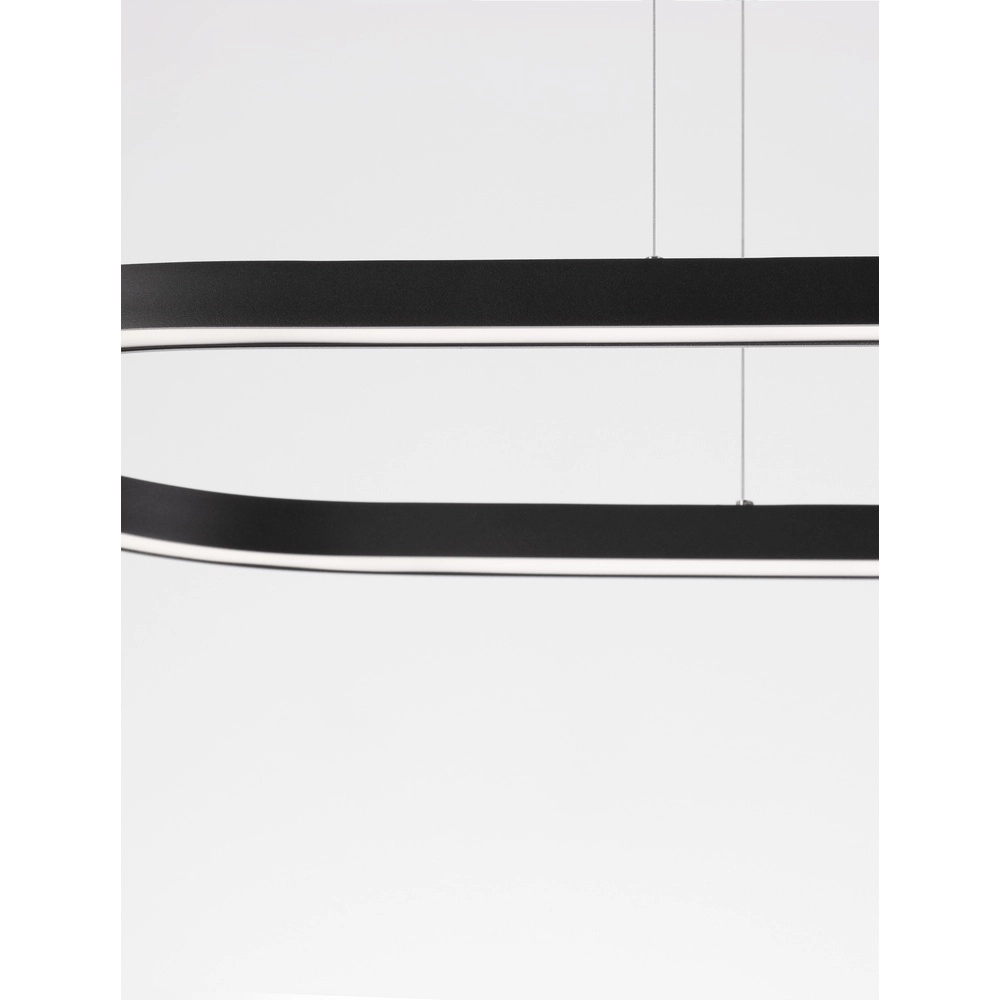 Suspension ovale Cuppe noir Lyora 5212017438492