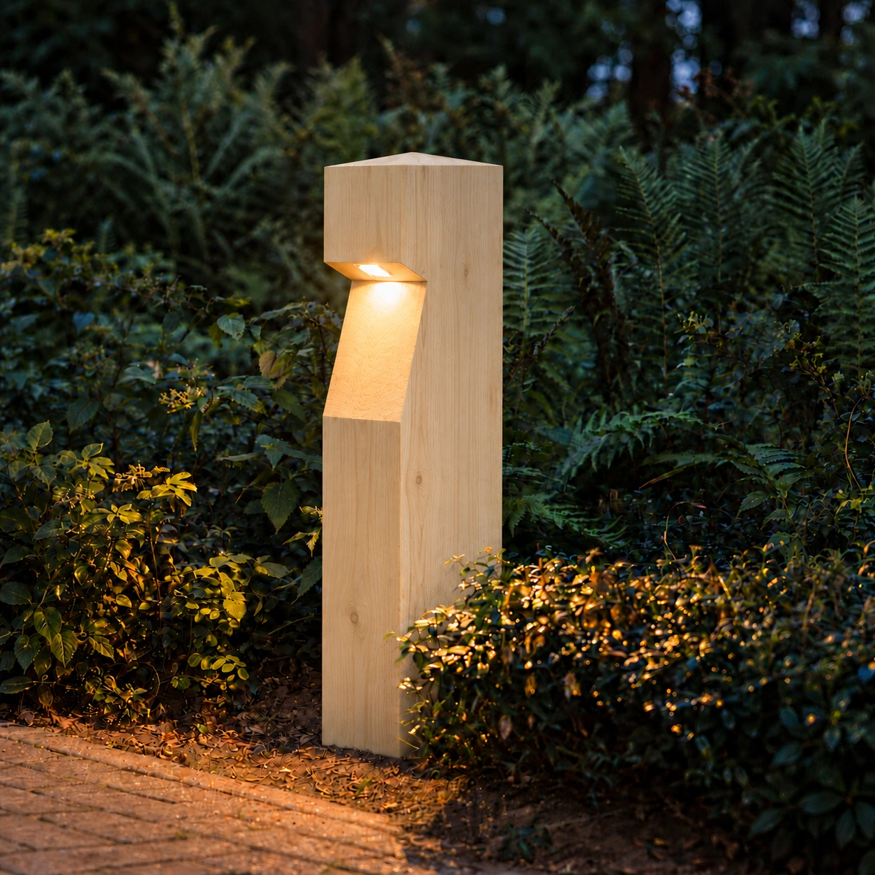 Éclairage de chemin en bois Eye 150 Accoya - 15x15x90cm - 2700K